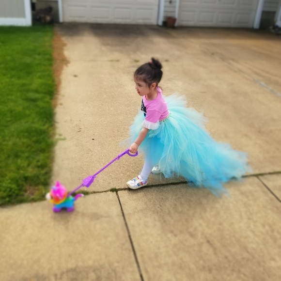 The Peacock tutu,  tulle shirt, girls infant toddl - Picture 3 of 3